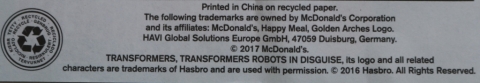 Jucării mese fericite în restaurante colecția mcdonalds «ponei micul meu transformatori», aprilie-mai